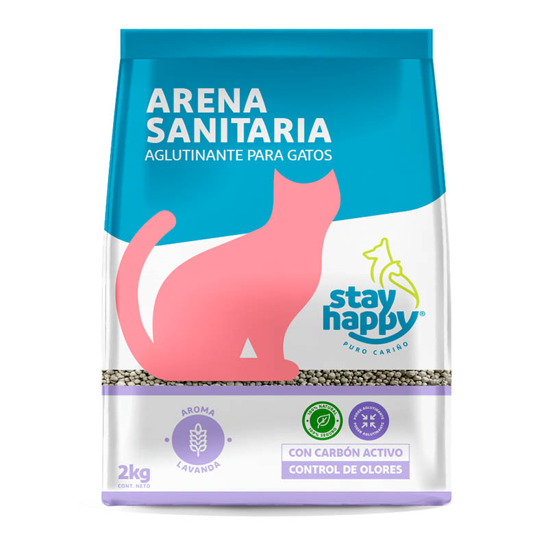 Stay Happy - Arena Sanitaria Aglutinante Lavanda