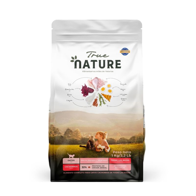 True Nature - Alimento Kitten Pollo, Pescado y Vegetales 1 KG