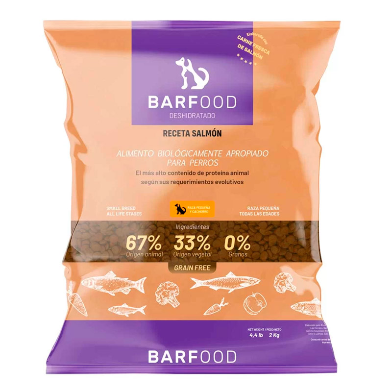 Barfood - Alimento Deshidratado Raza Pequeña & Cachorro Salmón