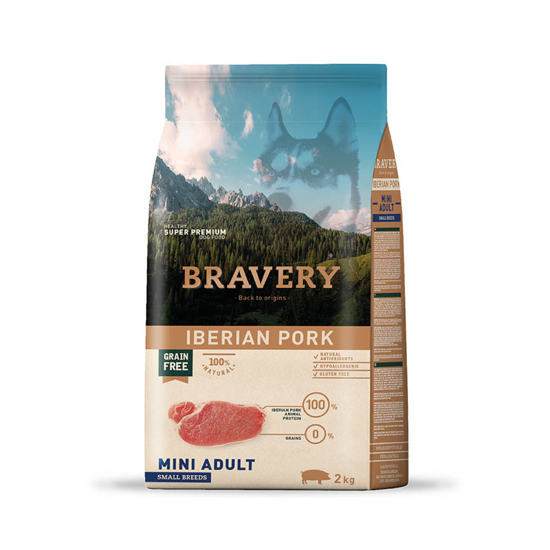 Bravery - Alimento Adulto Iberian Pork Mini Razas Pequeñas