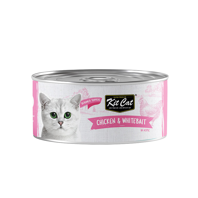 Kit Cat - Deboned Chicken & Whitebait Toppers