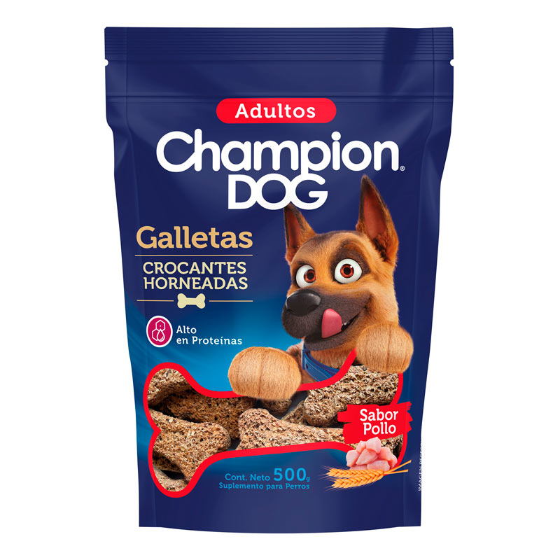 Champion Dog - Galletas Adultos Sabor Pollo