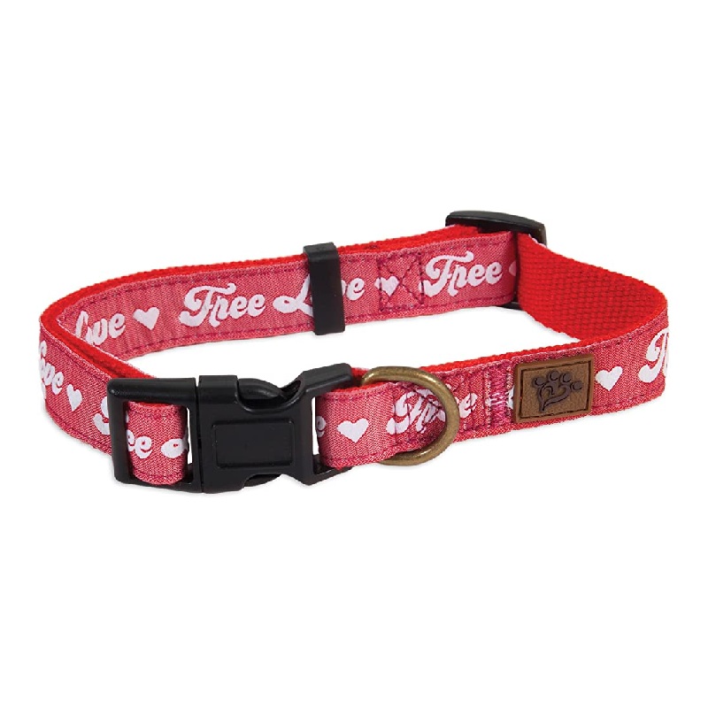 Mutt Nation - Collar Free Love Rojo