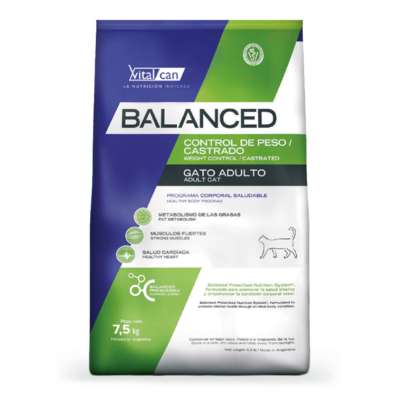 Vitalcan Balanced - Alimento Gato Castrado Control de Peso