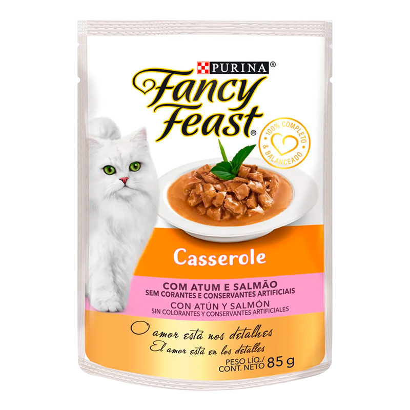 Fancy Feast - Alimento Húmedo Casserole con Atún y Salmón