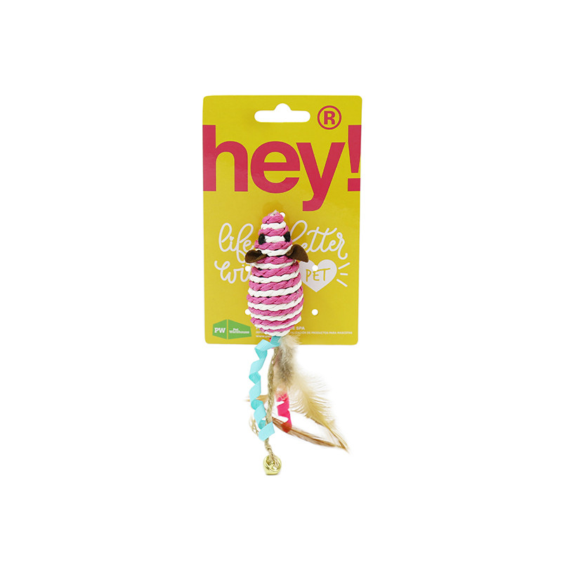 Hey! - Juguete Para Gatos Ratón Rayado