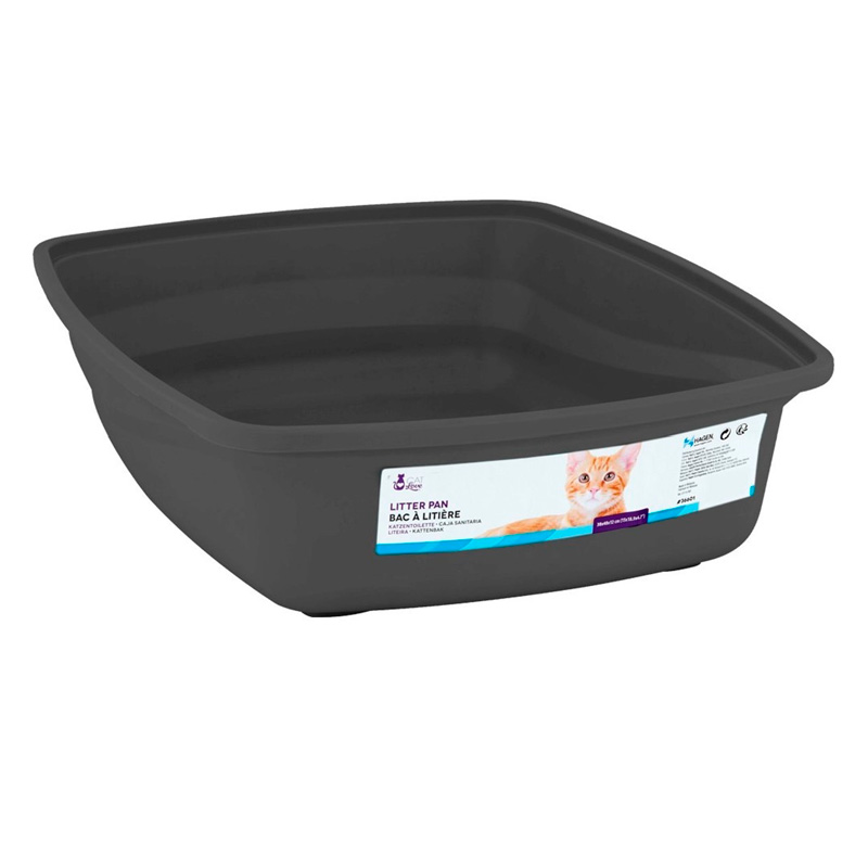 Cat Love - Arenero Sin Borde Gris Oscuro