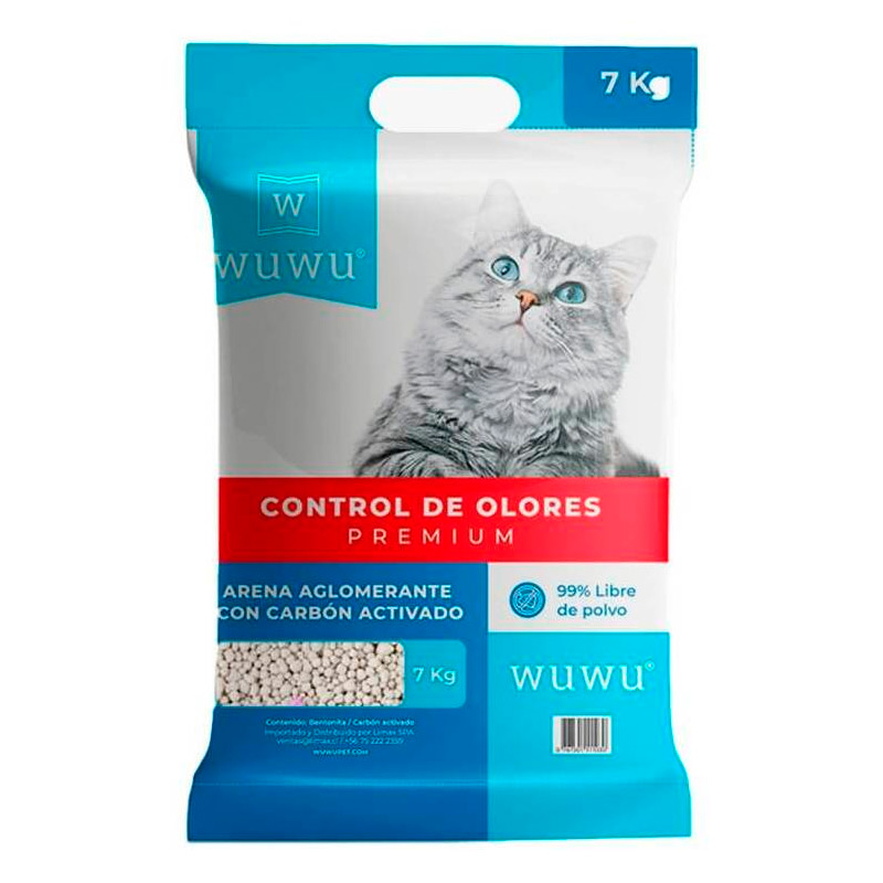 Wuwu - Arena Sanitaria Control de Olores 7 Kg