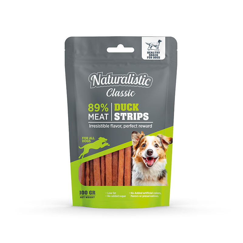 Naturalistic Classic - Snacks Duck Strip Tiras Sabor a Pato