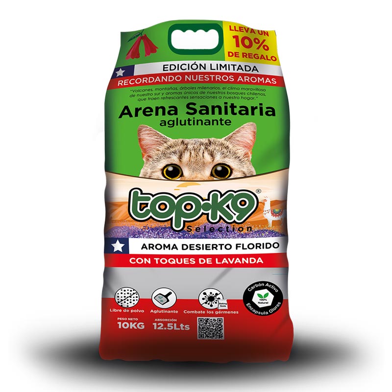 Topk9 - Arena Aglutinante Aroma Desierto Florido