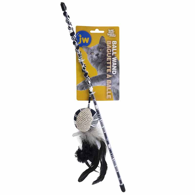 JW - Varita con Plumas y Bola para Gato
