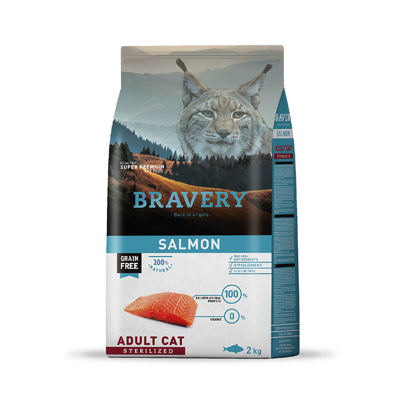 Bravery - Alimento Gato Esterilizado Adulto Salmón