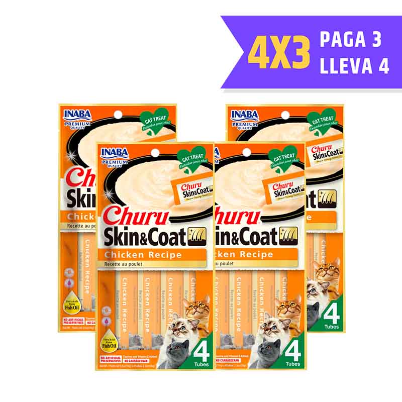 Churu Skin & Coat - Pollo para Gatos