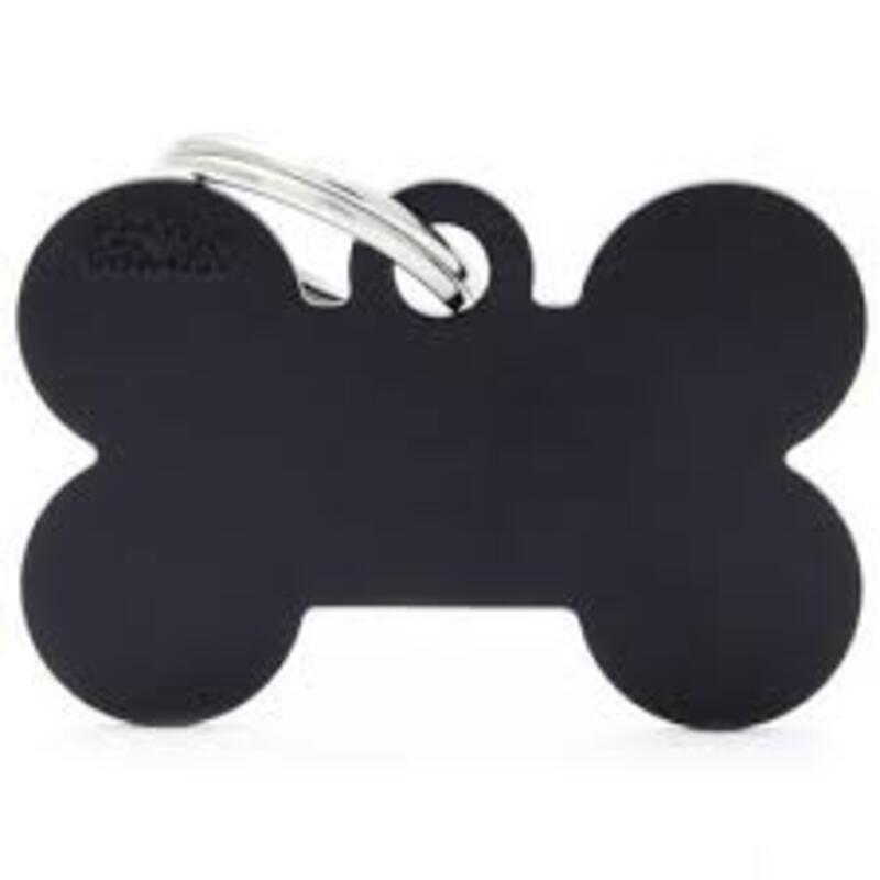 My Family - Plaquita Black Xl Aluminum Bone