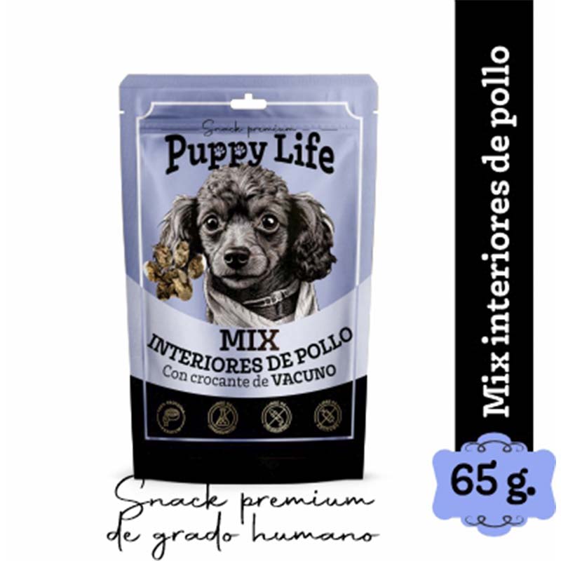 Puppy Life - Mix de Interiores de Pollo con crocante de Vacuno