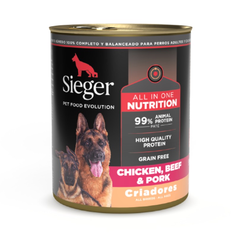 Sieger - Alimento Húmedo Criadores All In One Perro Pollo