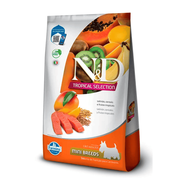 N&D Tropical Selection - Alimento Para Perro Adulto Raza Mini Salmón