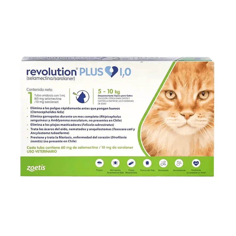 Revolution Plus - Antiparasitario Externo Gato 5 A 10 Kg