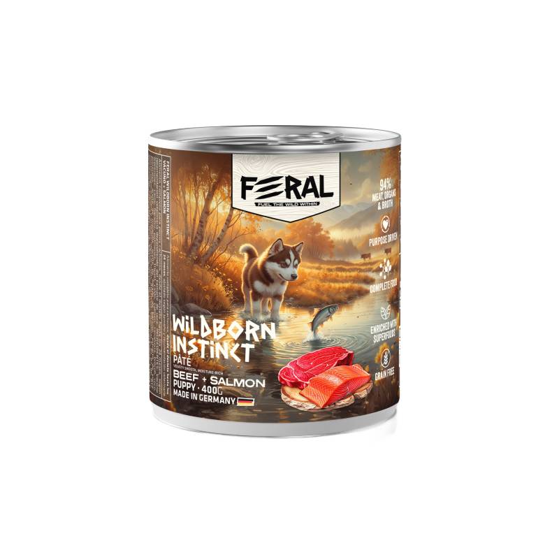 Feral - Paté Puppy Wildborn Instinct Beef & Salmon