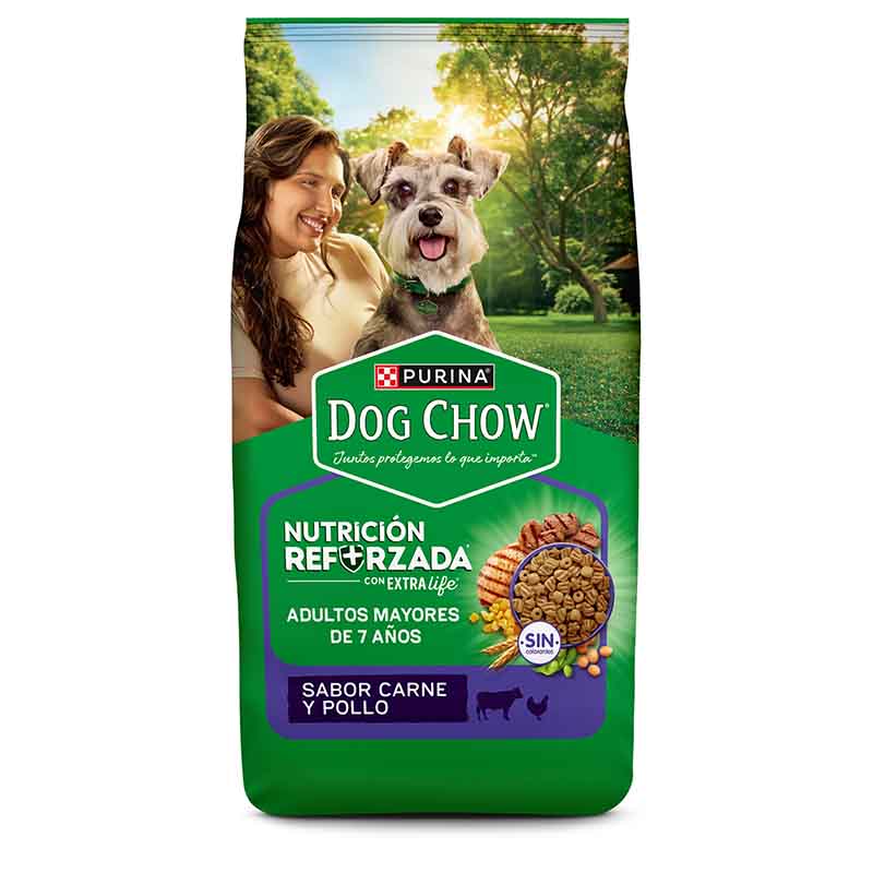 Dog Chow - Alimento Senior 7+ Todos los Tamaños Longevidad