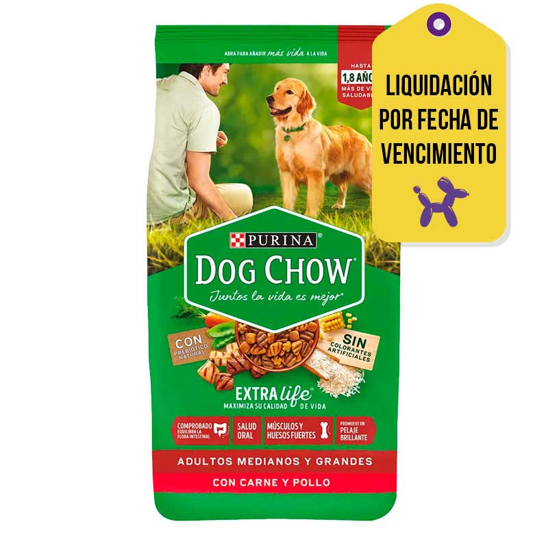 Dog Chow - Alimento Adulto Raza Mediana y Grande Carne Pollo 01-06-2026