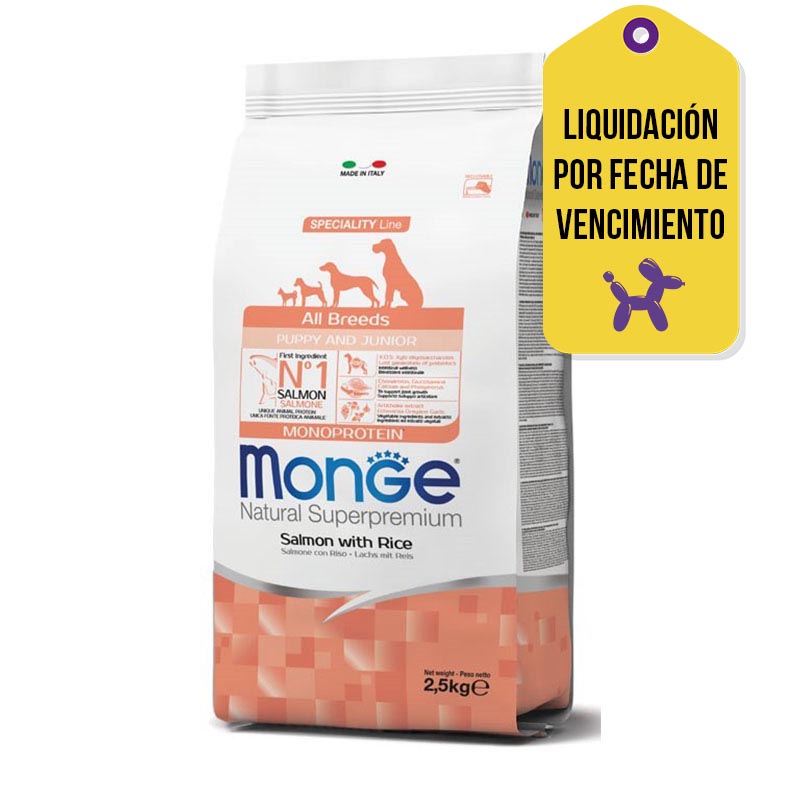 Monge - Todas las Razas Cachorro Junior Salmon F.V.07-10-26