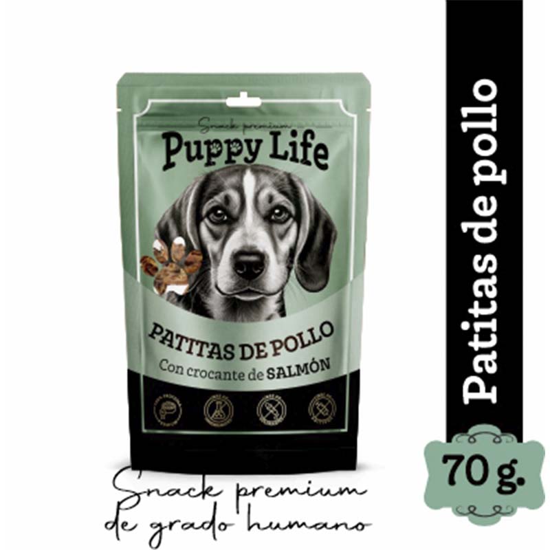 Puppy Life - Patitas de Pollo con crocante de Salmón Atlántico