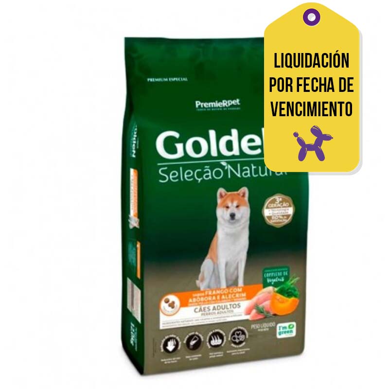 Golden - Selección Natural Perro Adulto Calabaza F.V. 14-08-2026