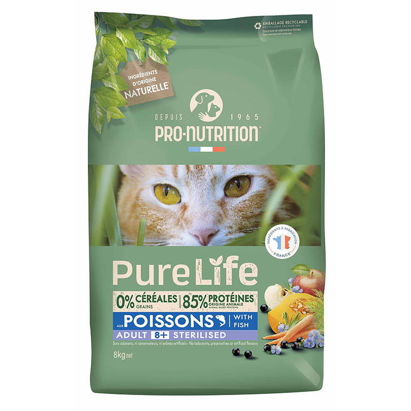 Pure Life - Alimento para Gato Adulto 8+ Sterilised