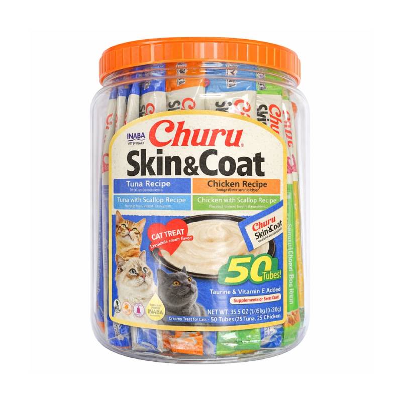 Churu Skin & Coat - Variedades 50 Tubos para Gatos