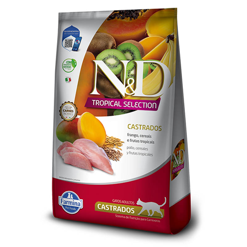N&D Tropical Selection - Alimento Para Gato Adulto Castrado Pollo
