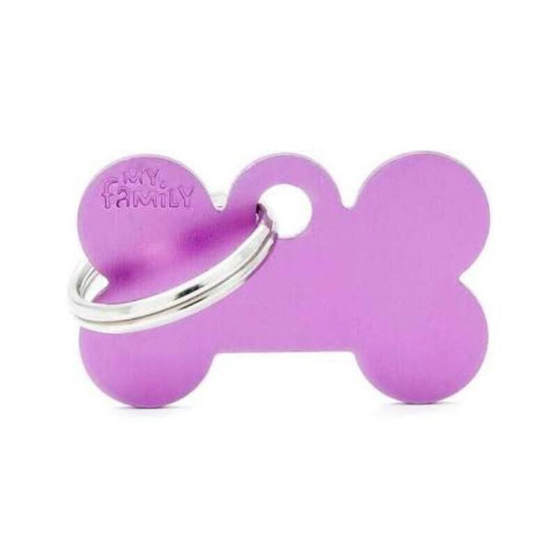 My Family - Plaquita Small Bone Aluminum Purple