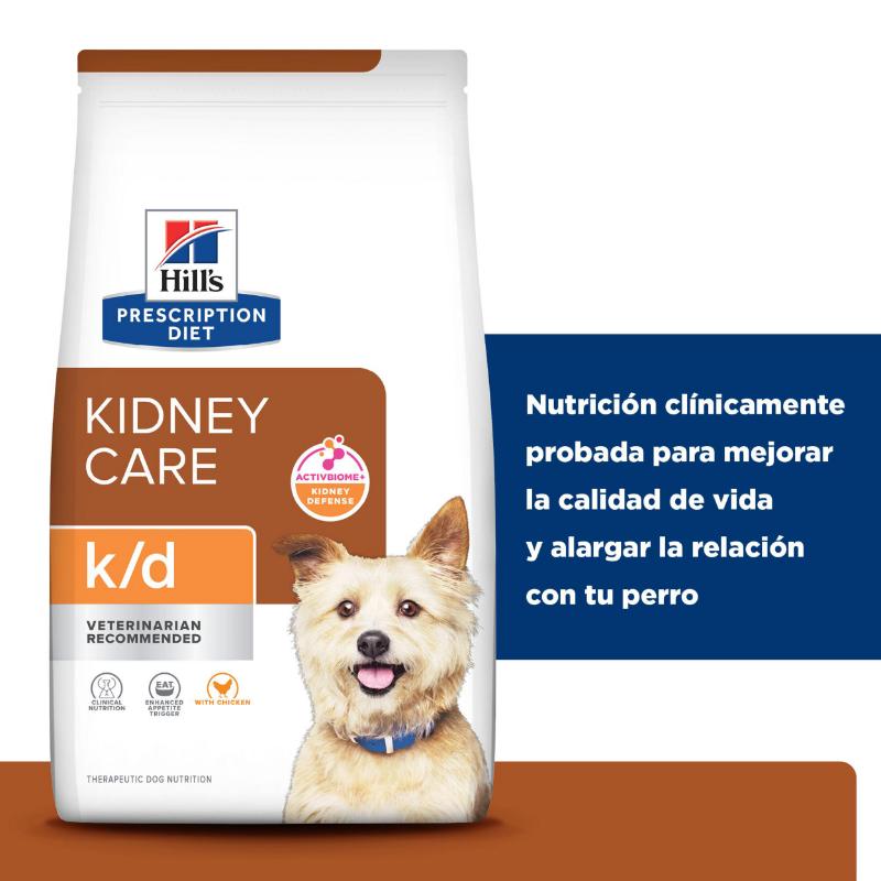 Hills Pd - K/D Alimento Saludable Para Perro Cuidado Renal Sabor Pollo 17 LB