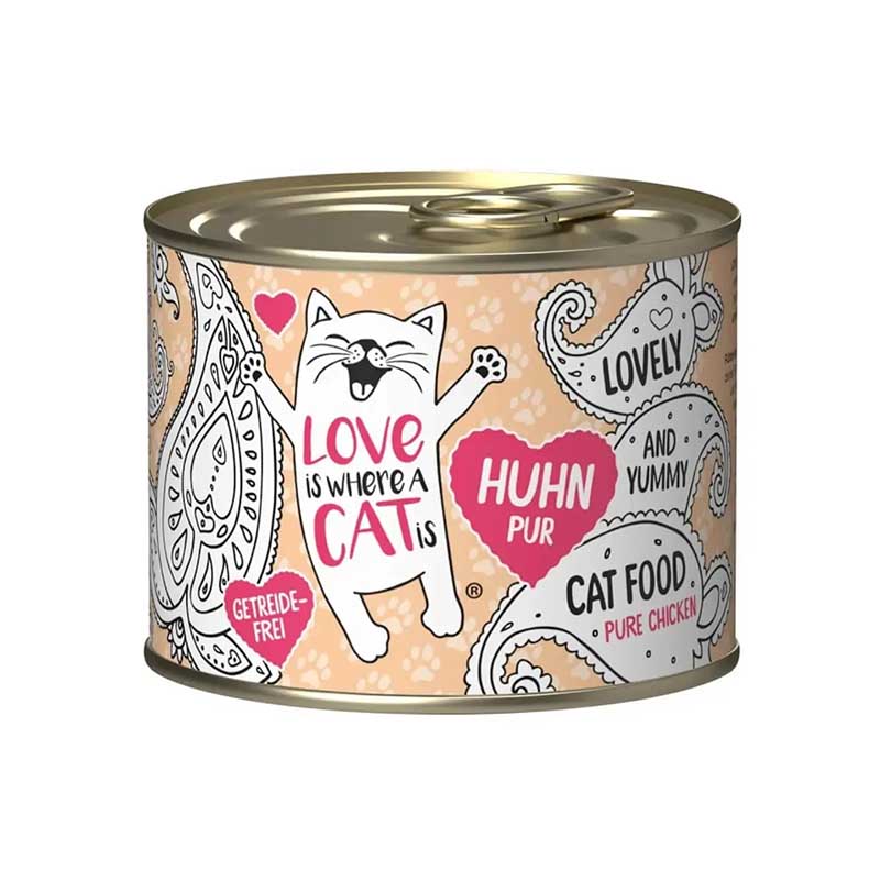 Love Is Where A Cat Is - Alimento Húmedo para Gato Chicken Pure