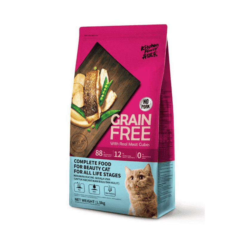 Kitchen Flavor -  Alimento Grain Free Gatos Beauty Piel