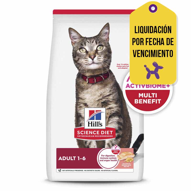 Hills - Alimento Gato Adulto Salmón y Arroz F.V. 01-11-2026