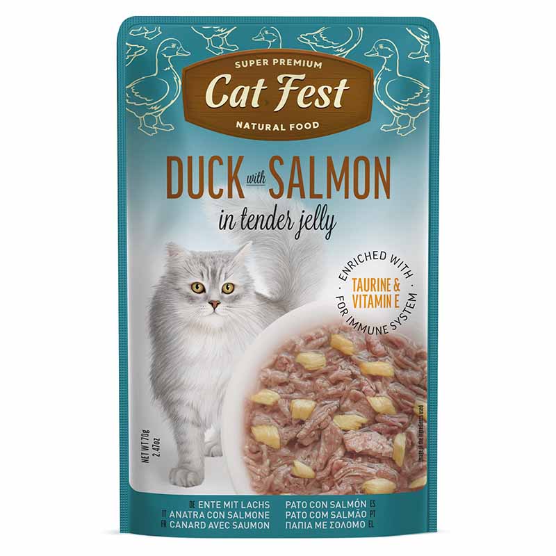 Cat Fest - Filete De Pato Con Salmón En Gelatina