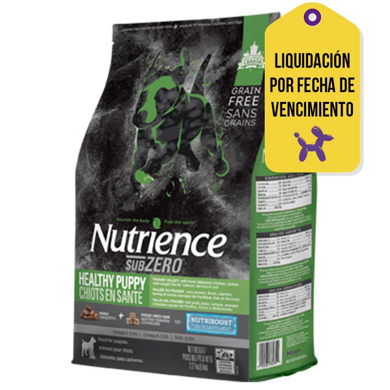 Nutrience SubZero - Alimento Puppy Fraser Valley FV. 30-04-2026