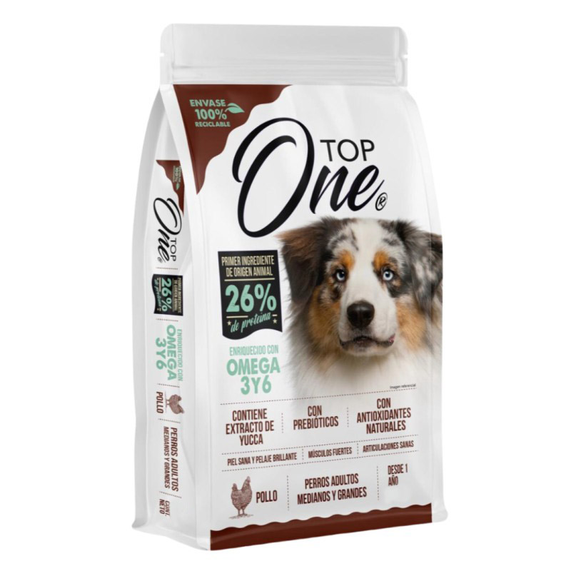 Top One - Alimento Perros Adultos Medianos y Grandes