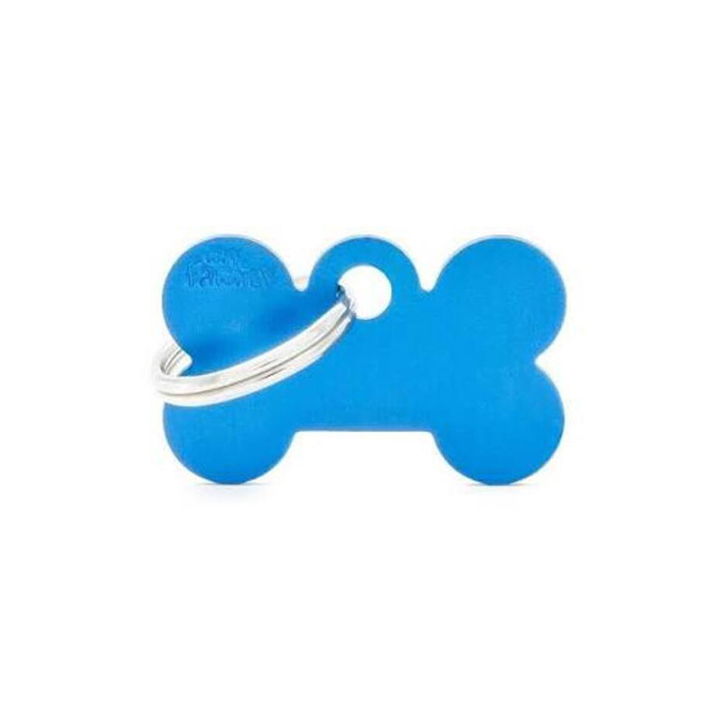 My Family - Plaquita Small Bone Aluminum Blue
