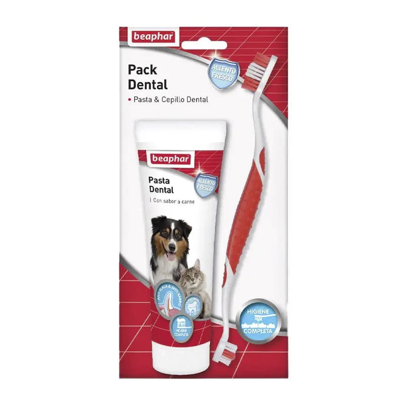 Beaphar - Pack Pasta Dental + Cepillo