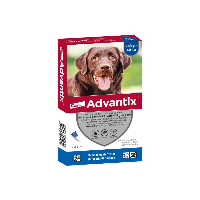 Advantix - Antiparasitario de Uso Externo Para Perros 25 a 40 KG - 4 ML