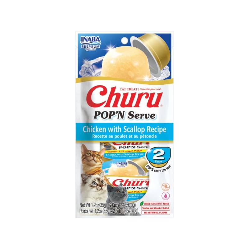 Churu Pop´N Serve - Chicken with Scallop Recipe