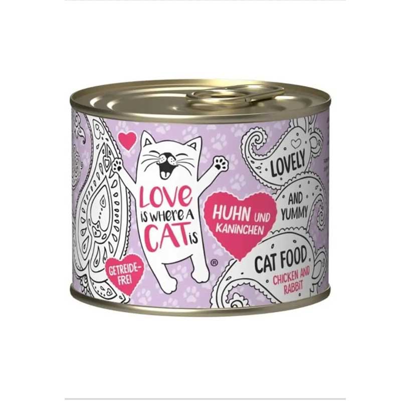 Love Is Where A Cat Is - Alimento Húmedo para Gato Chicken And Rabbit