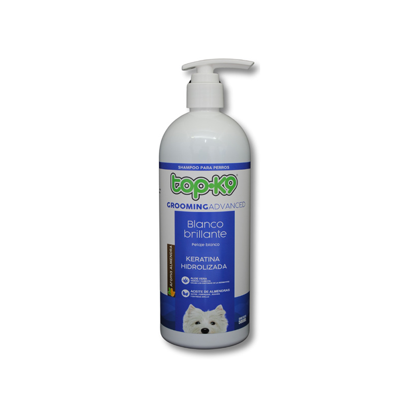 TopK9 - Grooming Advanced Shampoo Blanco Brillante Keratina Hidrolizada