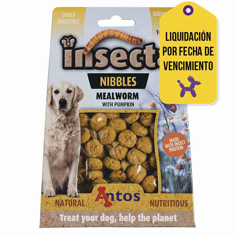 Antos - Snack Insecta Mealworm & Pumpkin para Perro FV. 11-04-2026