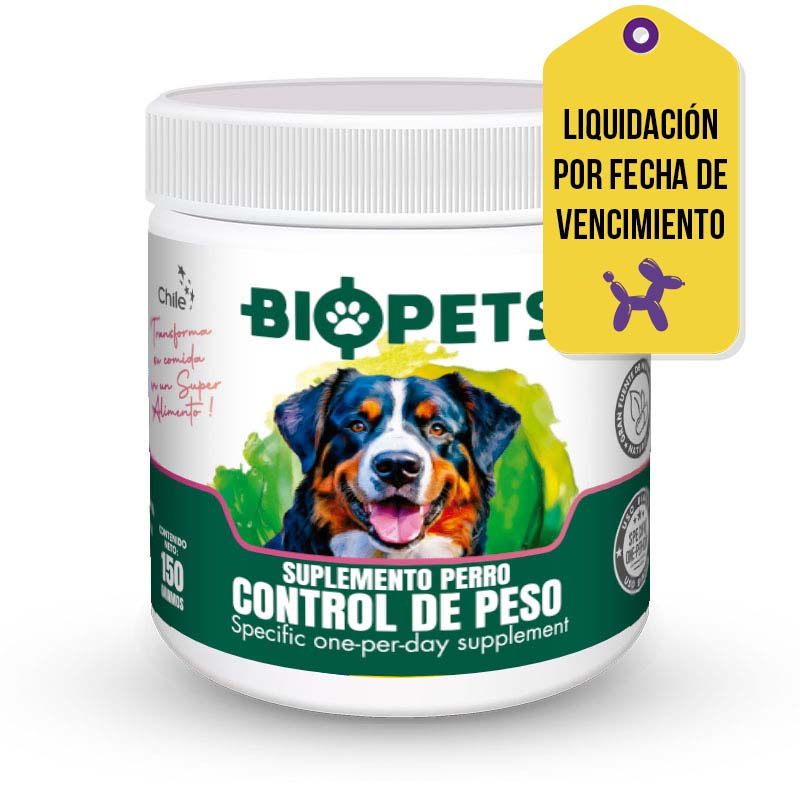 Biopets - Suplemento Perro Control de Peso F.V. 31-10-2026