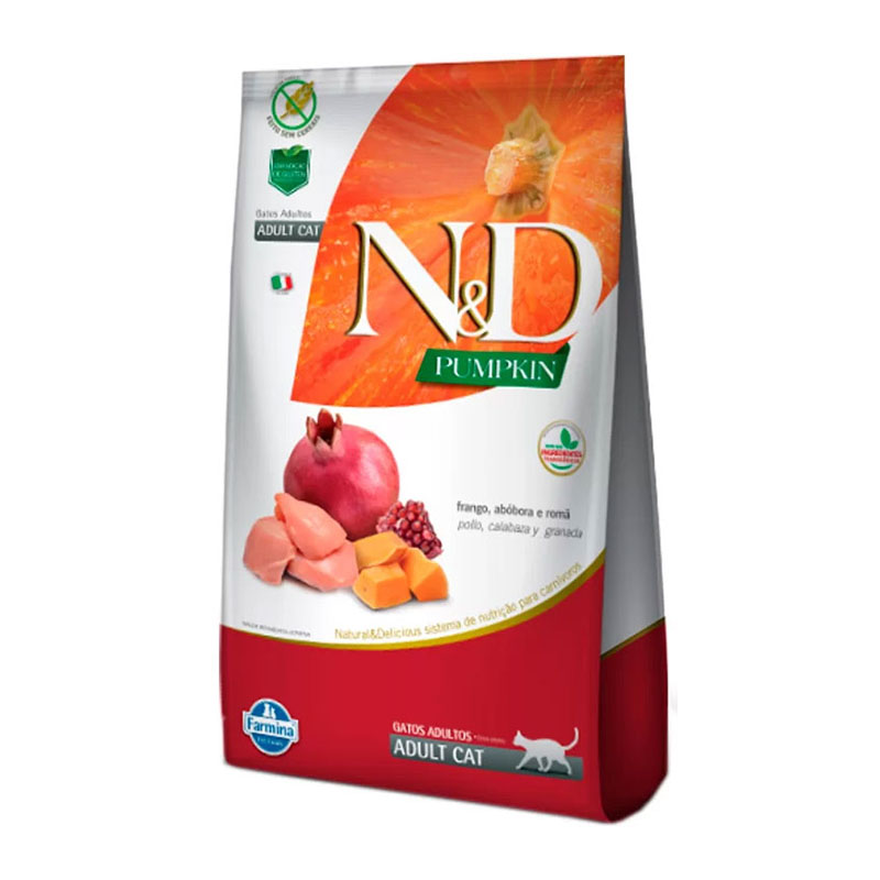 N&D Pumpkin - Alimiento Gato Adulto Pollo y Calabaza