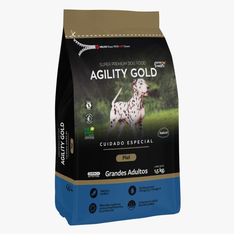 Agility Gold - Piel Grandes Adultos 8 KG