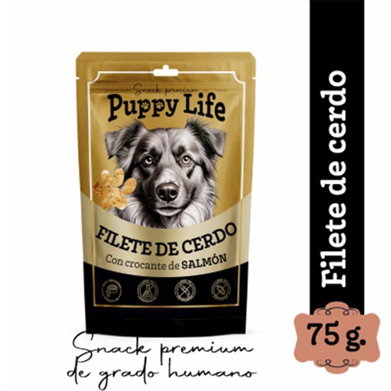 Puppy Life - Filte de Cerdo con crocante de Salmón Atlántico